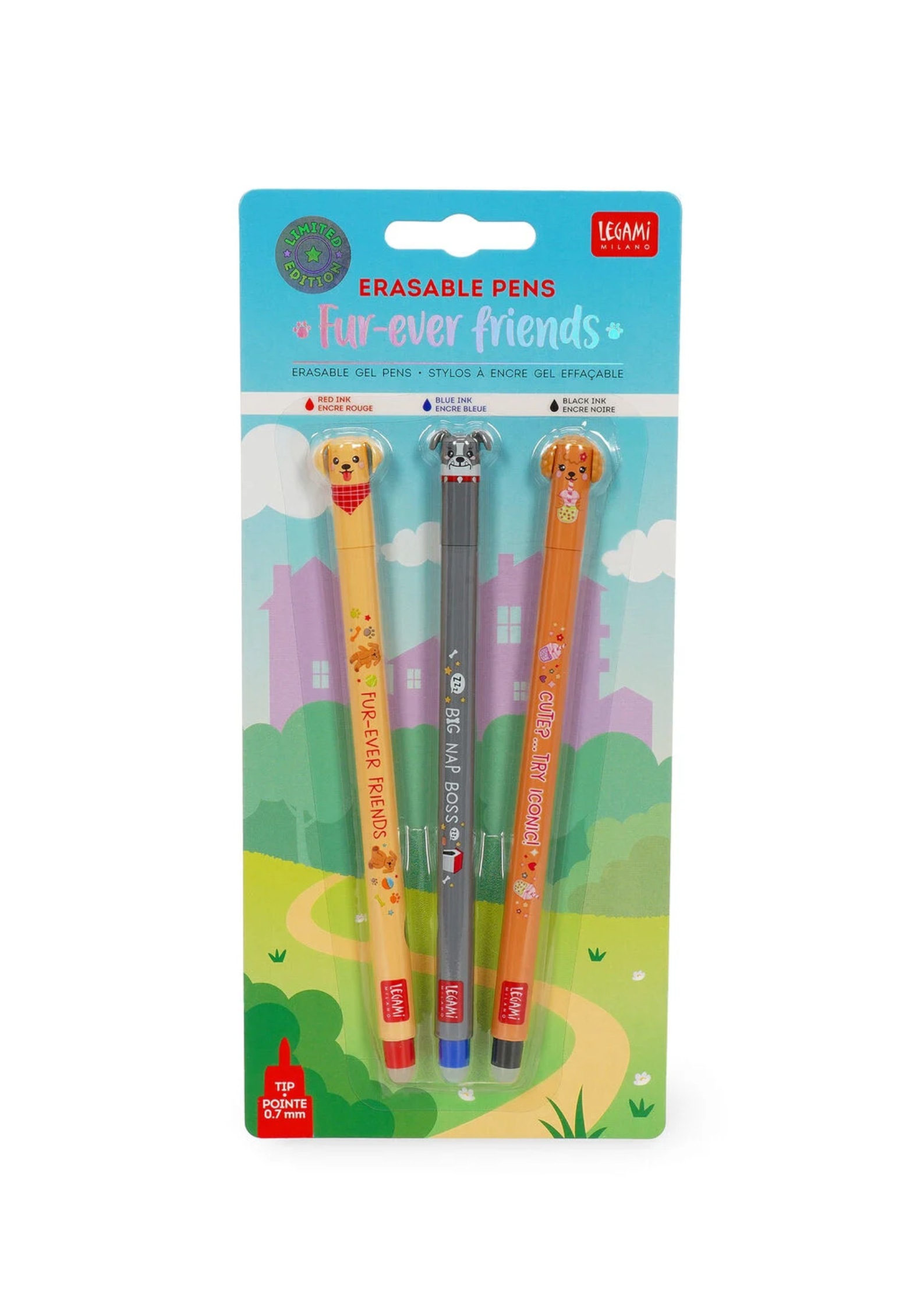 Set de 3 Bolígrafos de Gel Borrables FUR - EVER FRIENS